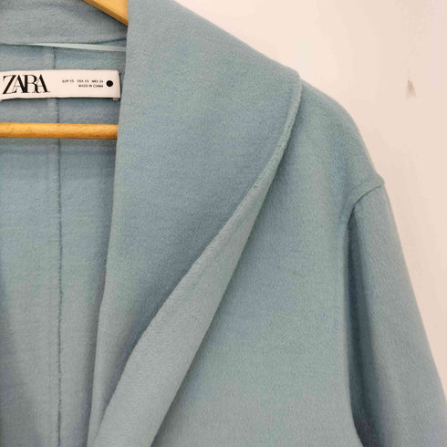 ザラ ZARA ウール混 ショールカラー オーバー チェスターコート レディース import:XS